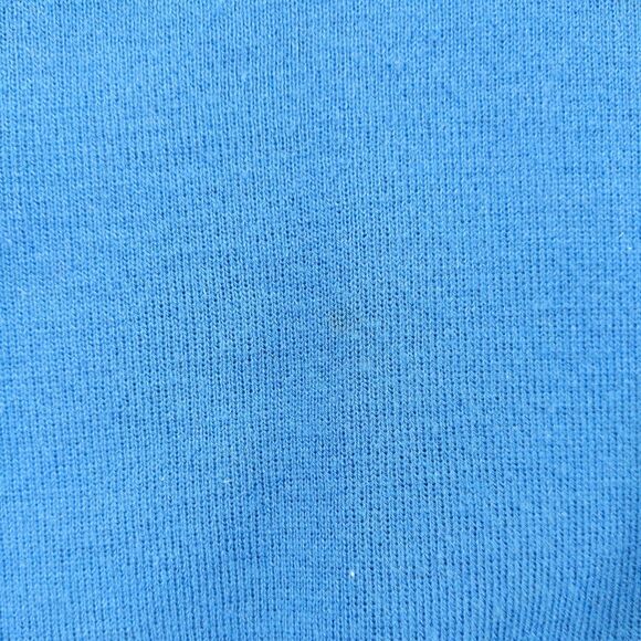 Vintage Izod Lacoste V Neck Knit Sweater Size 20 Blue Embroidered Crocodile Logo - Picture 12 of 14